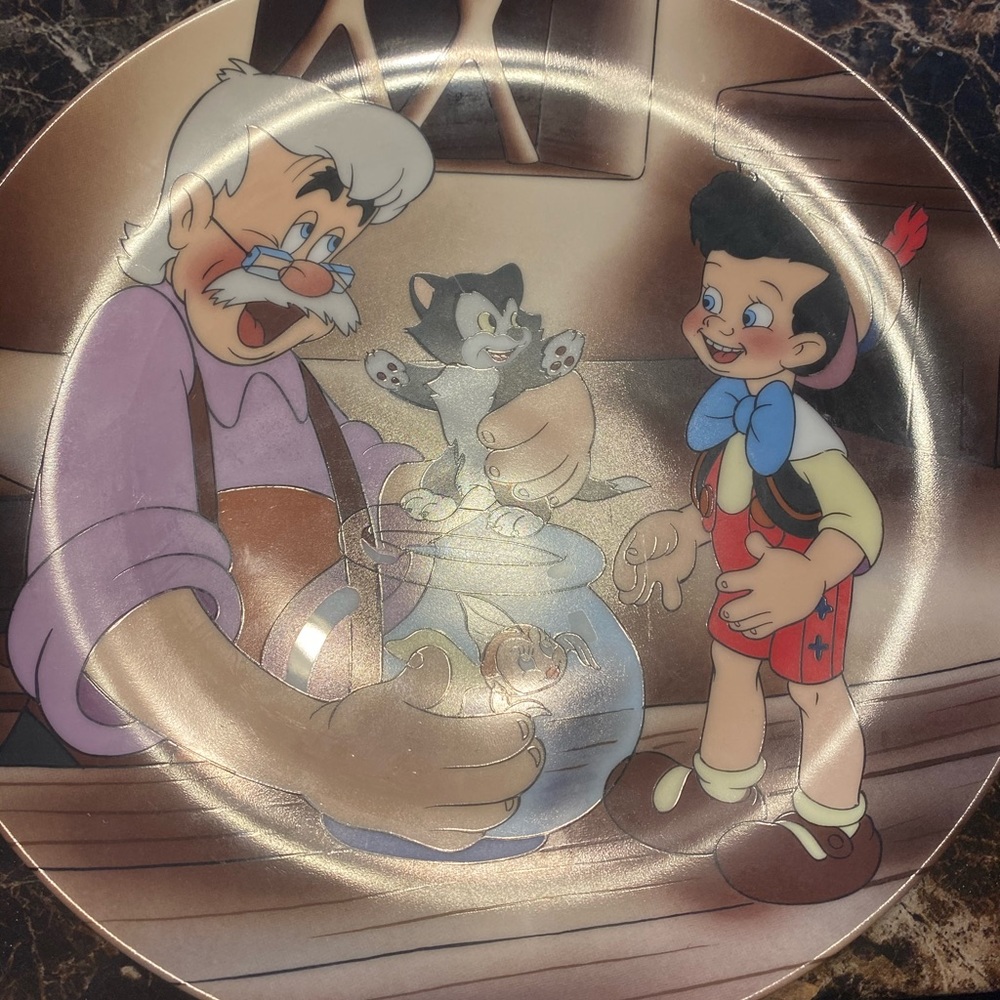 Pinocchio porcelain plate
